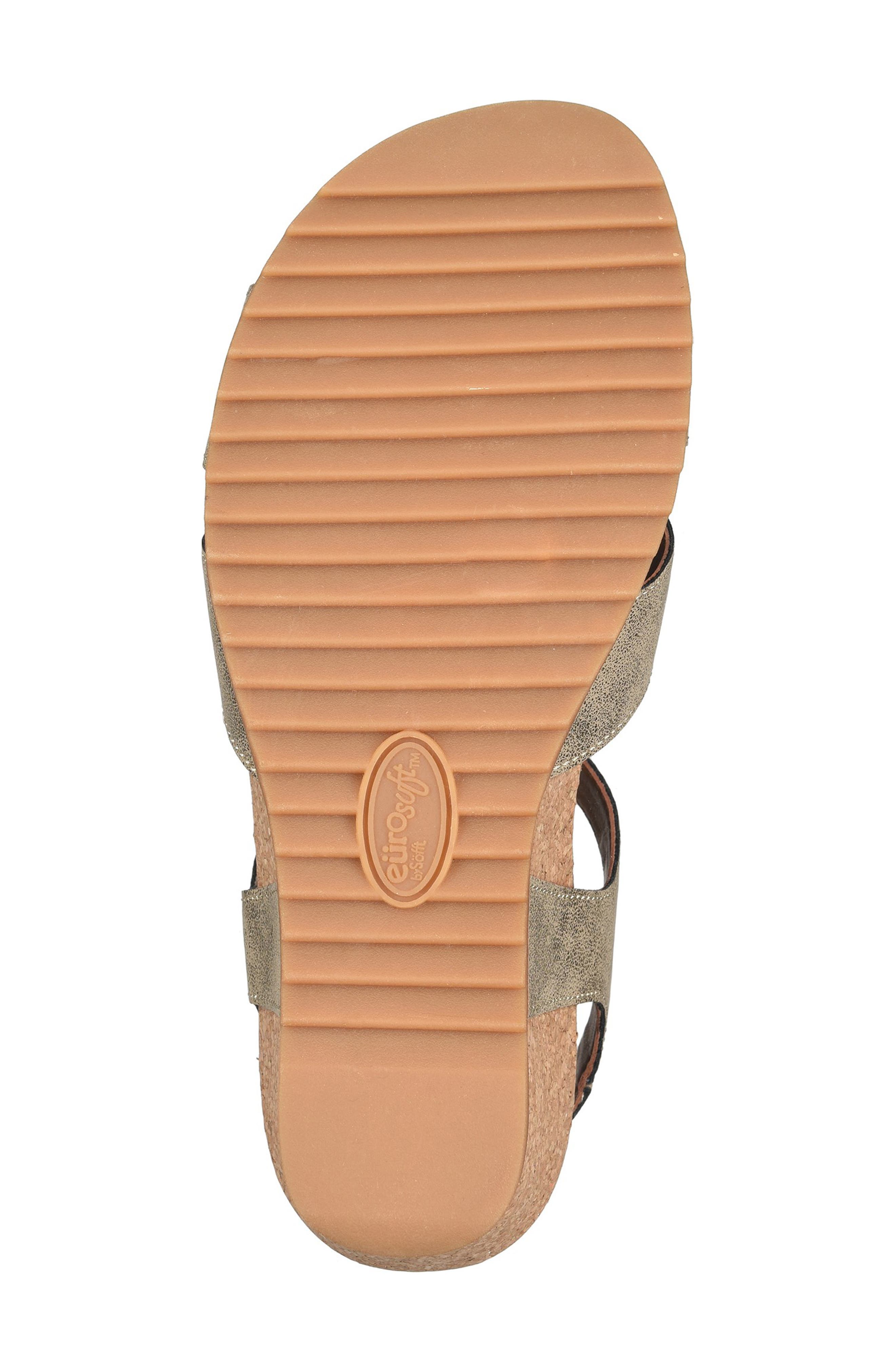 Tressa Ankle Strap Wedge Sandal, Alternate, color, GOLD