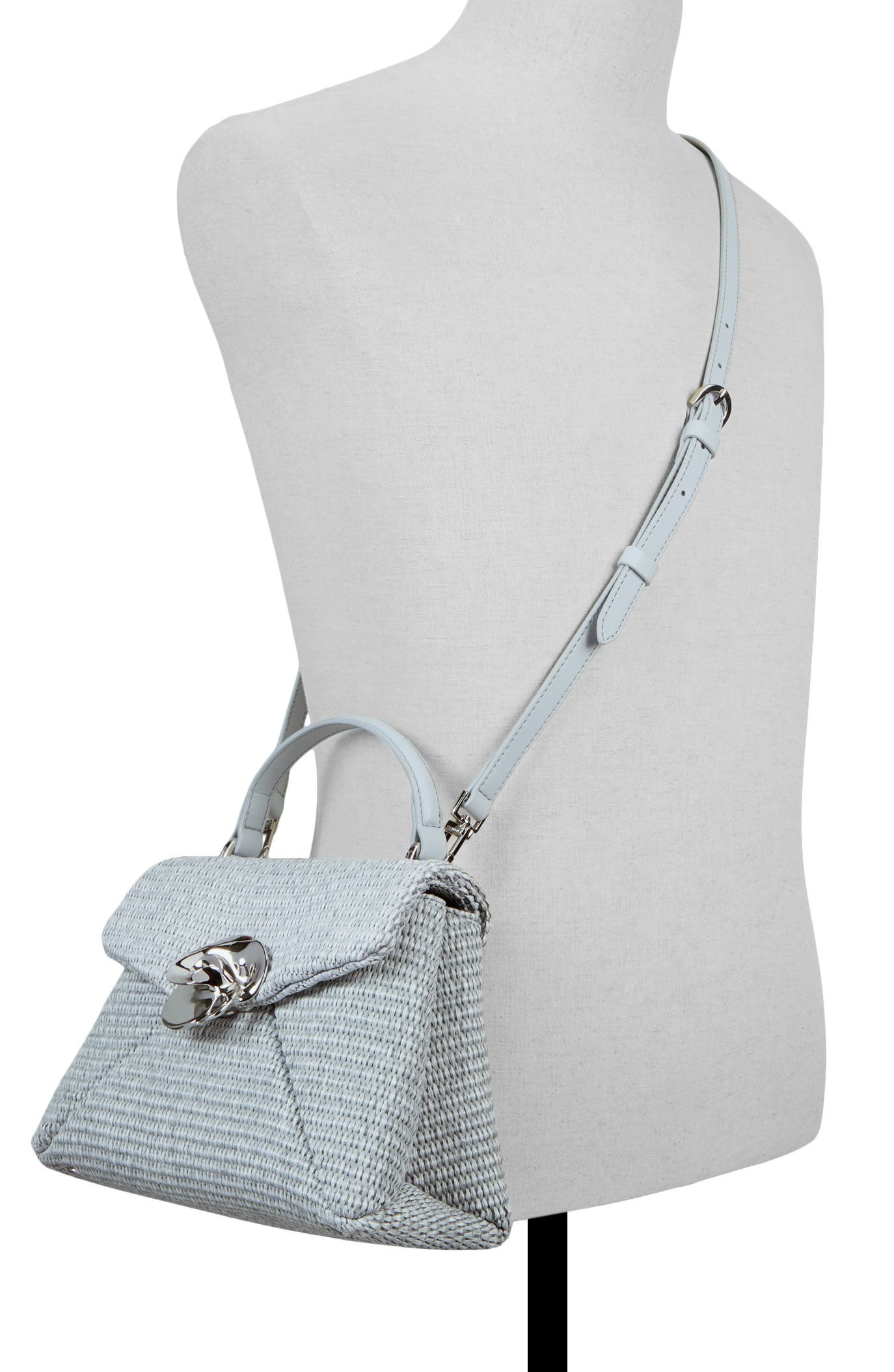 Poppy Rose 2.0 Straw Handheld Bag, Alternate, color, NAVY
