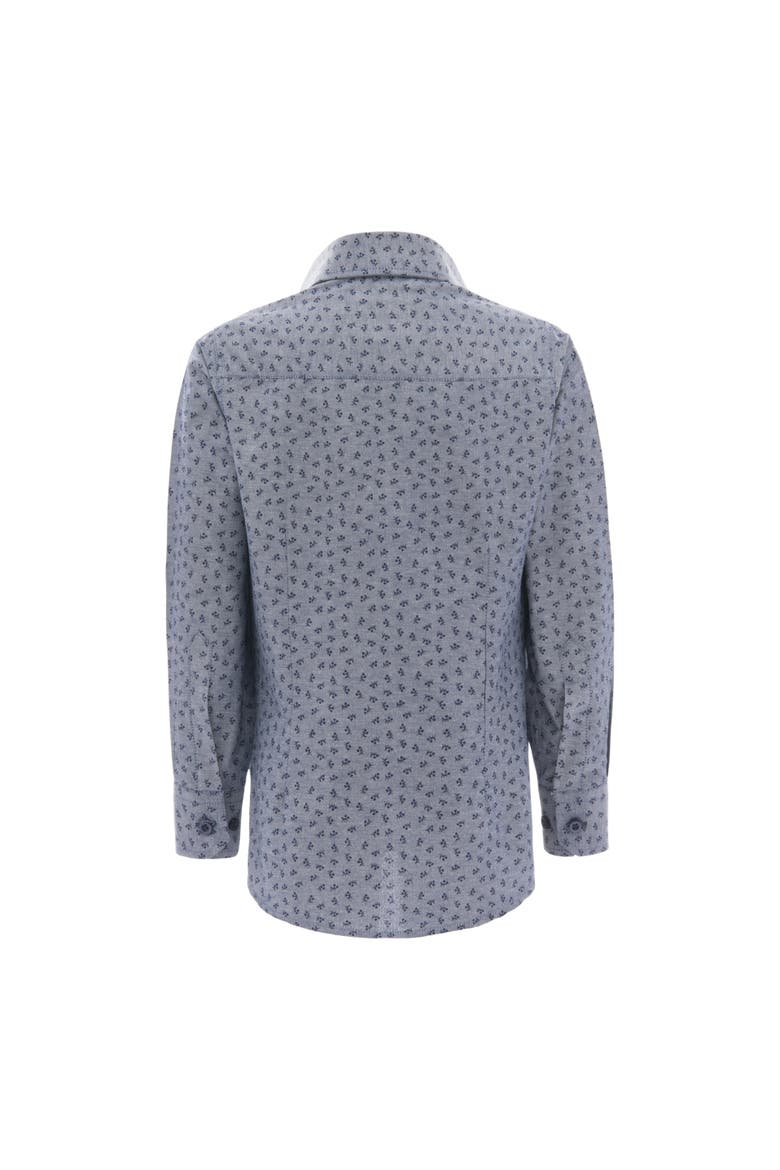 Printed Dress Shirt, Alternate, color, Gray