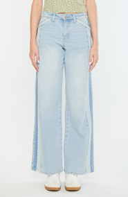 KanCan Mona High Rise Wide Leg Jeans