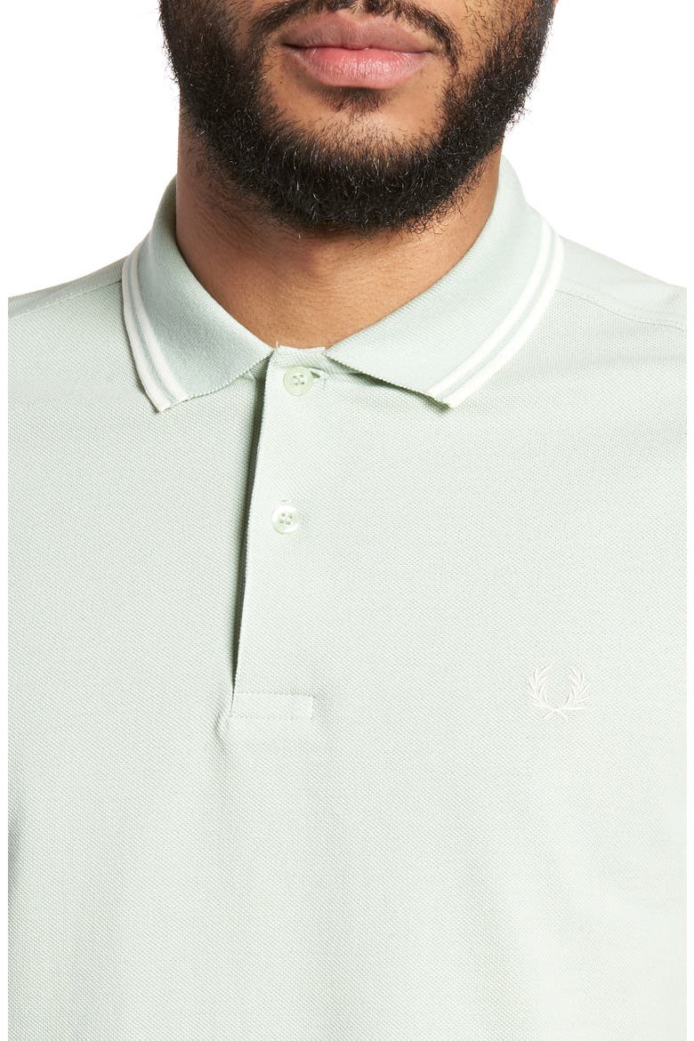 Extra Trim Fit Twin Tipped Piqué Polo, Alternate, color, NIGHTGREEN/ SNWHT