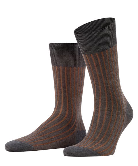 Shadow Striped Dress Socks (Men)