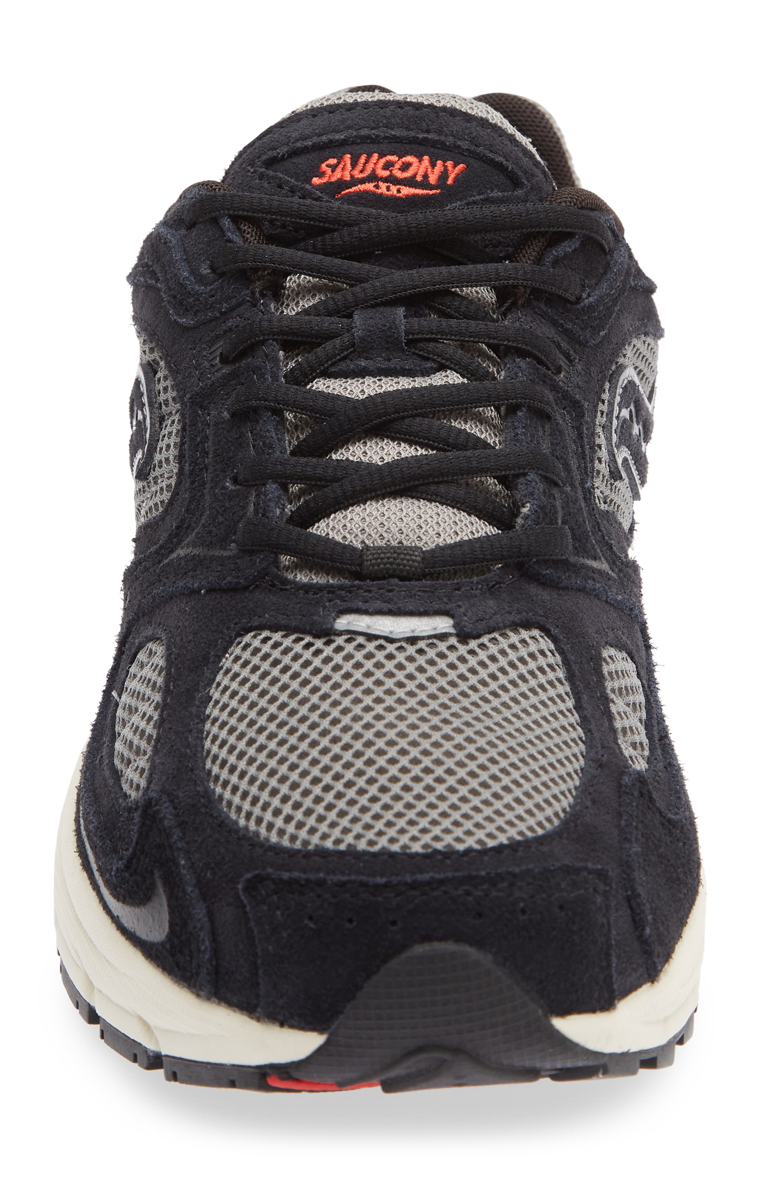 Grid Jazz 9 Sneaker, Alternate, color, BLACK/ FIRE RED