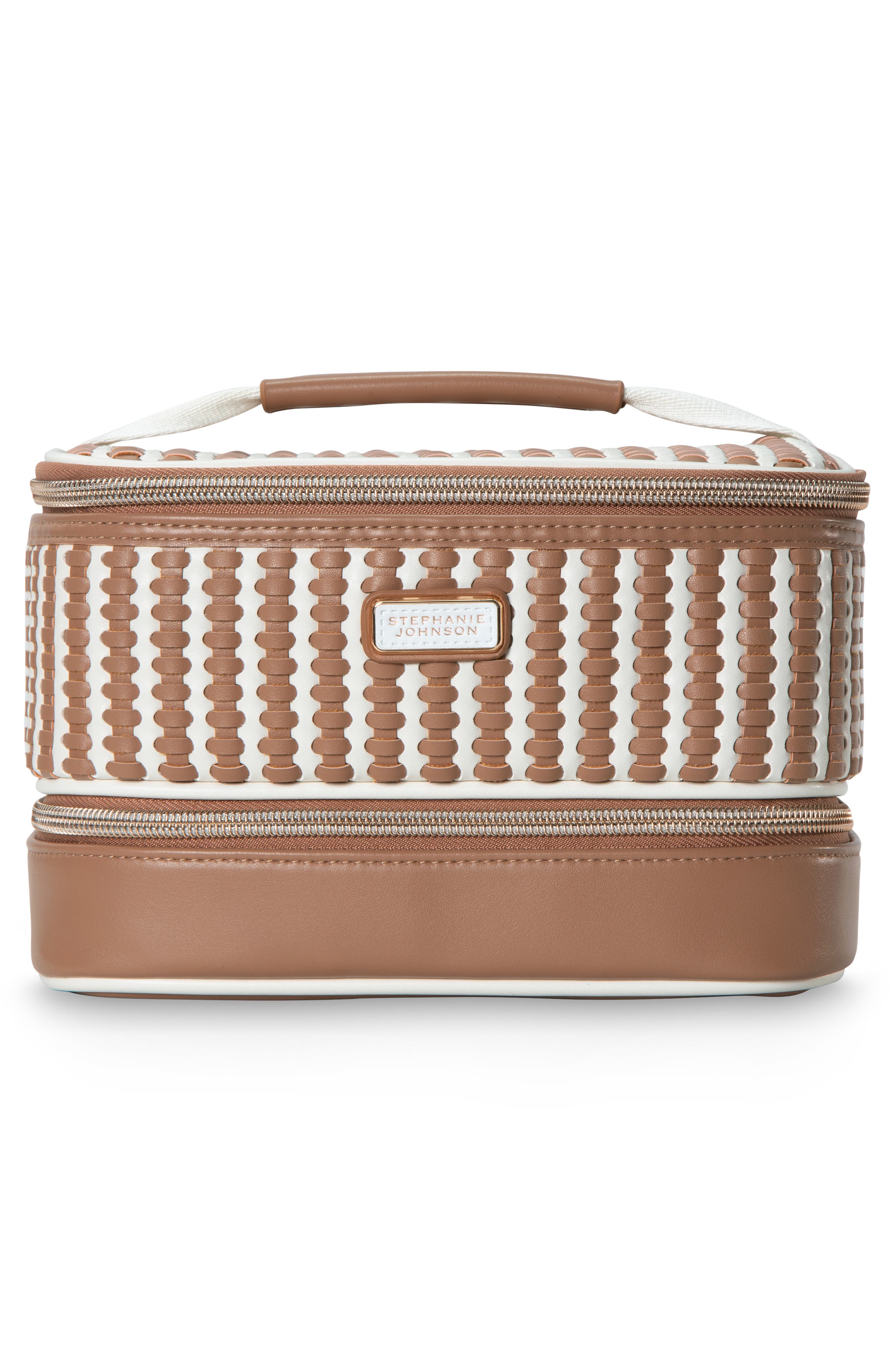 Jenny Train Case, Alternate, color, BROWN