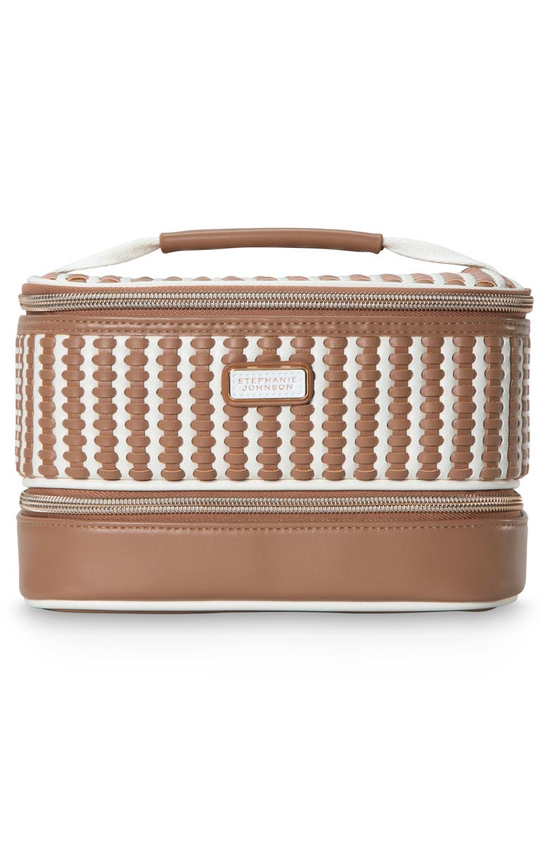 Stephanie Johnson Jenny Train Case, Alternate, color, Brown