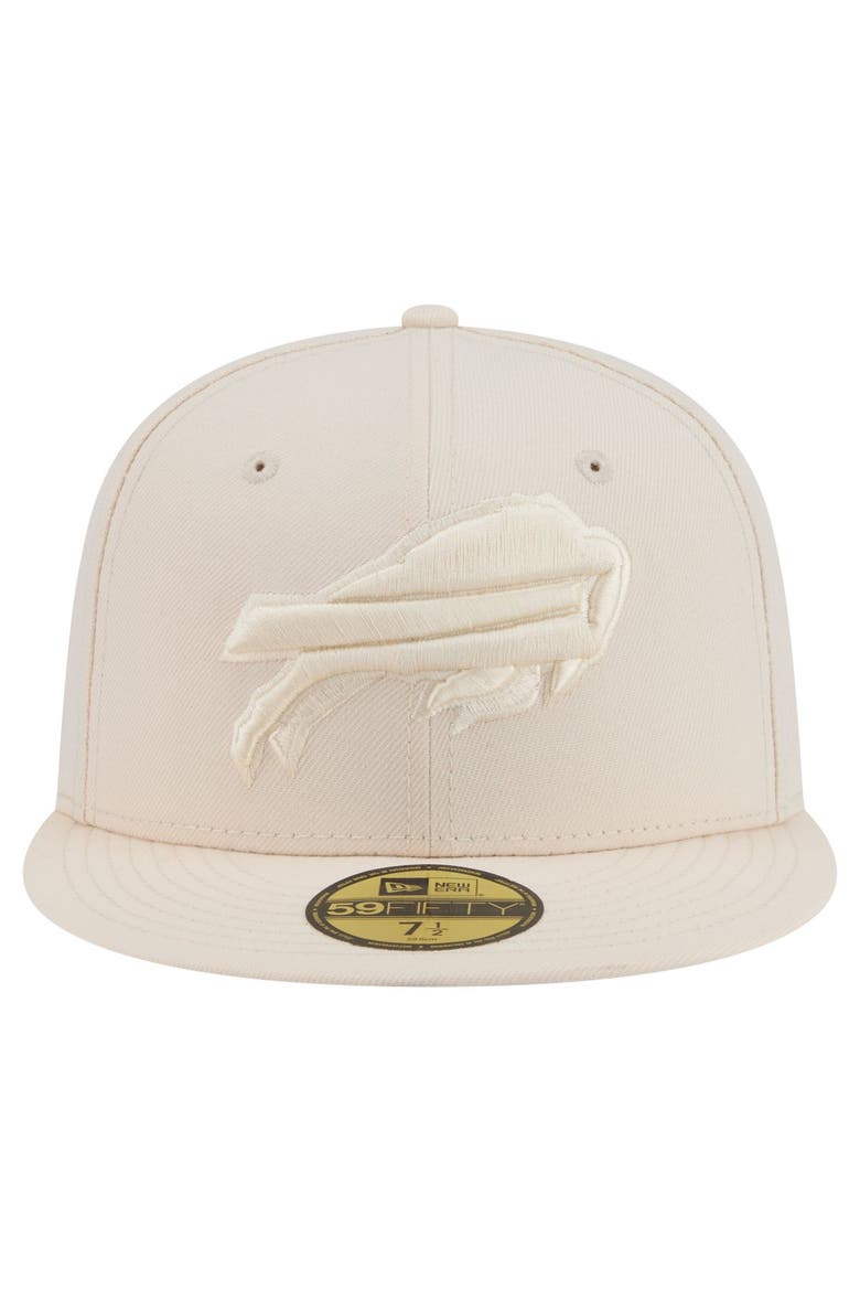 Men's New Era Cream Buffalo Bills Color Pack 59FIFTY Fitted Hat, Alternate, color, Cream