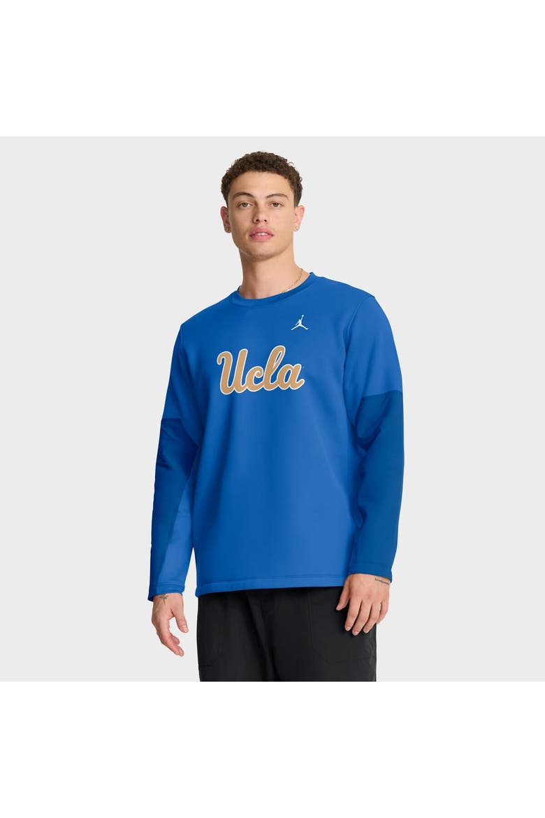 Men's Jordan Brand Blue UCLA Bruins 2025 Sideline Coach Therma-FIT Long Sleeve T-Shirt, Main, color, Blue