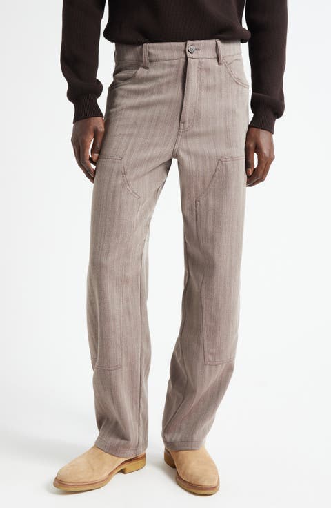 Journey Virgin Wool Blend Herringbone Painter Pants