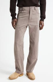 Golden Goose Journey Virgin Wool Blend Herringbone Painter Pants
