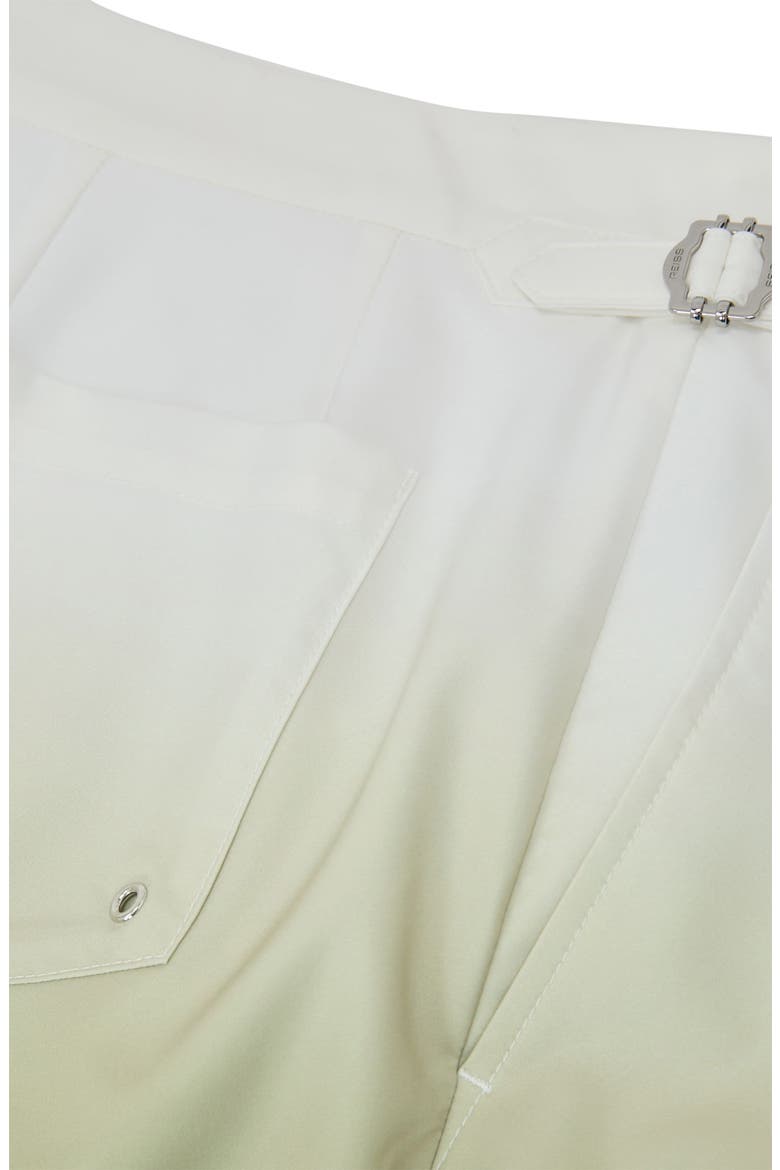 Amore Ombré Side Adjuster Swim Trunks, Alternate, color, SOFT SAGE GREEN
