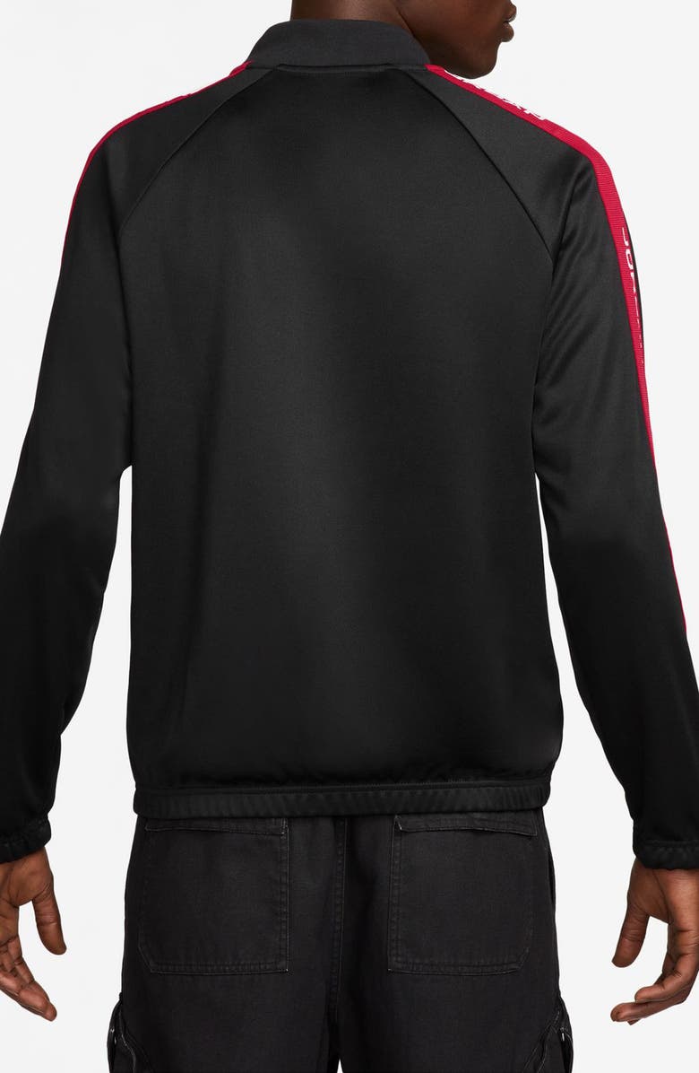 Jordan Essentials Track Jacket, Alternate, color, Black/ Gym Red/ White