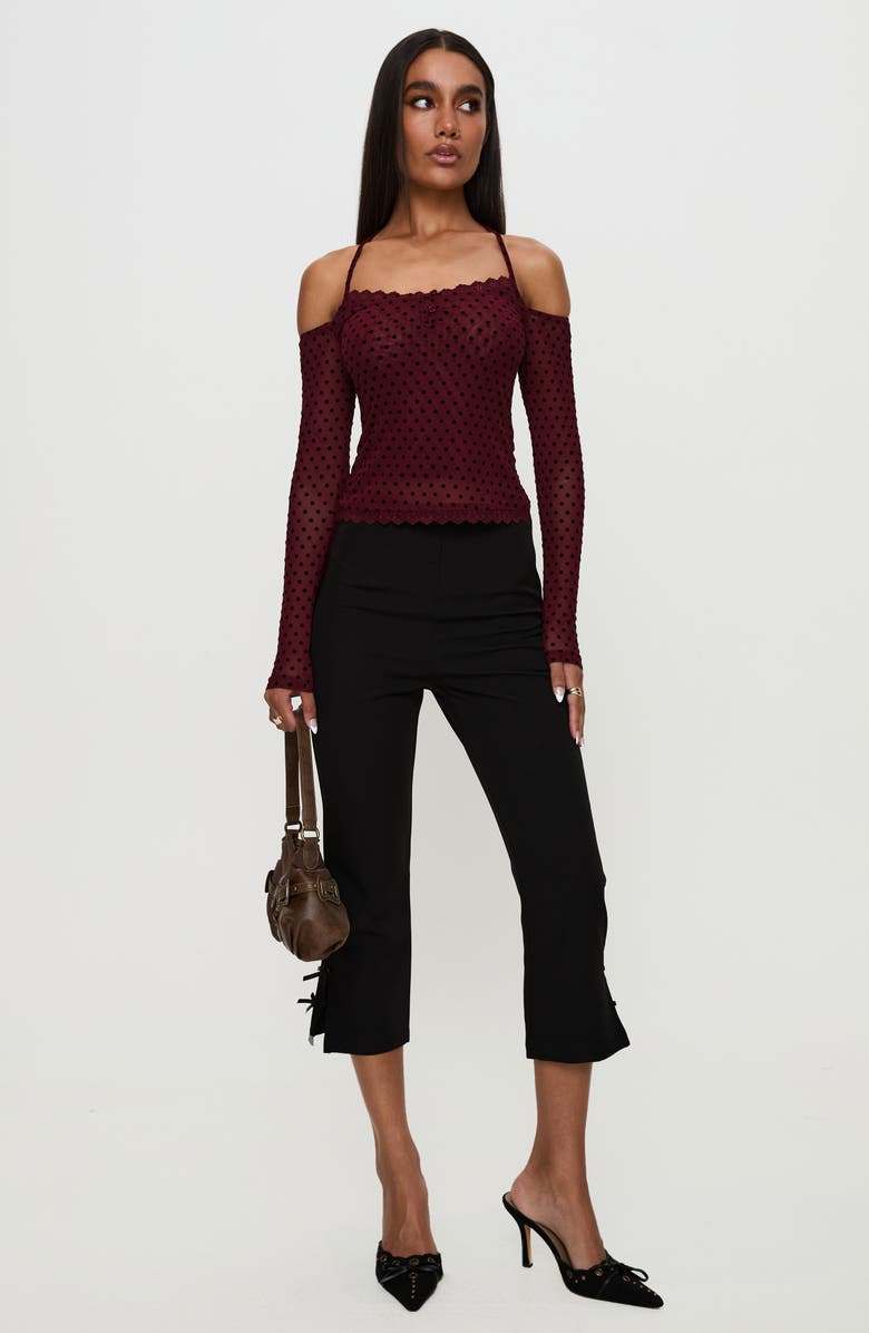 Princess Polly On My Side Off the Shoulder Tie Neck Top, Alternate, color,