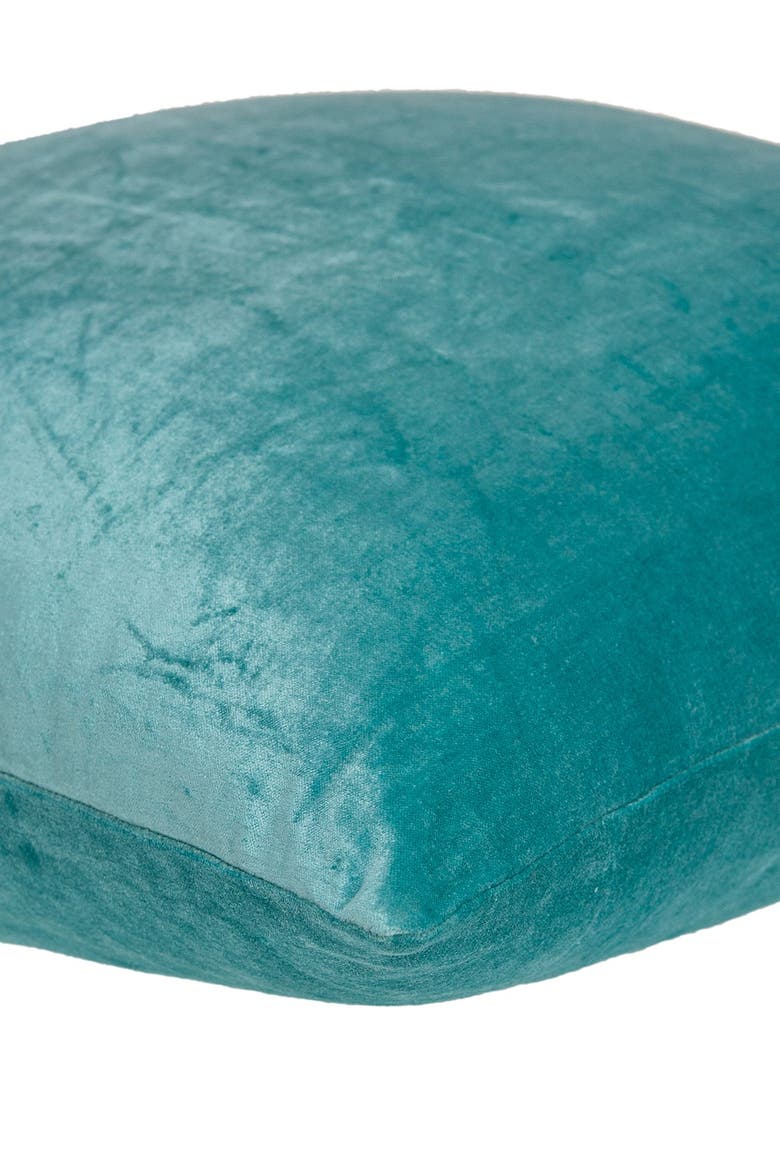Camila Transitional Solid Pillow - 22" x 22" - Aqua, Alternate, color, AQUA