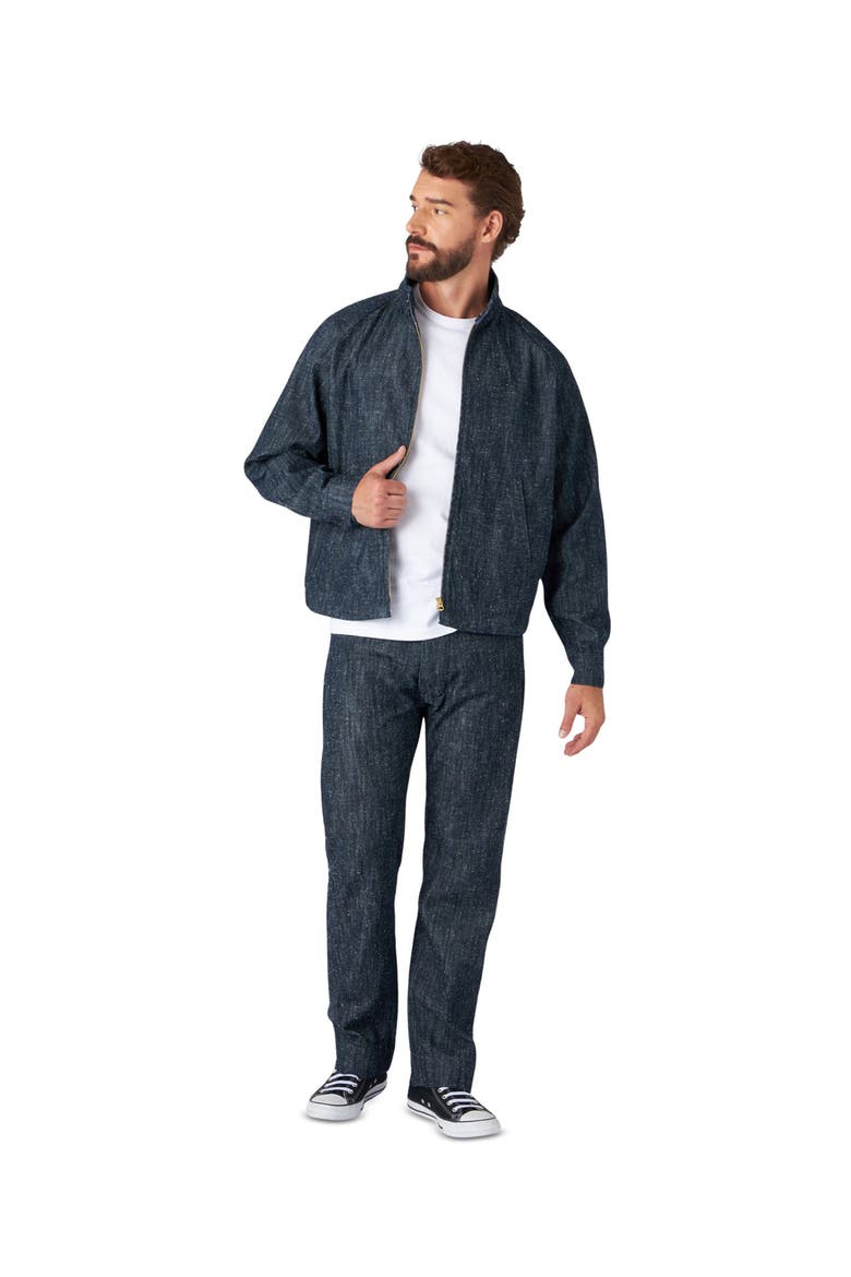Carol Indigo Rinse Denim Zip-Up Jacket, Alternate, color, BLUE