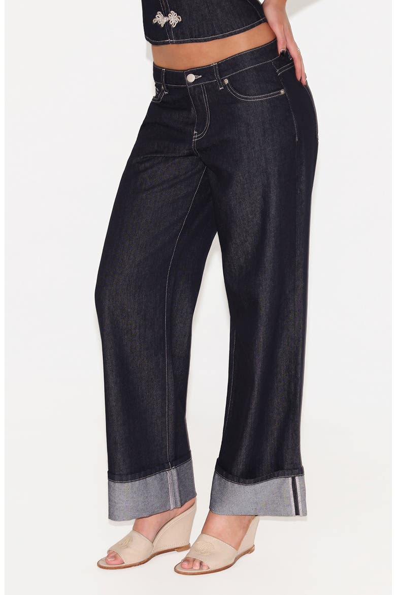 Tilda Low Waist Wide Leg Jeans, Alternate, color, INDIGO