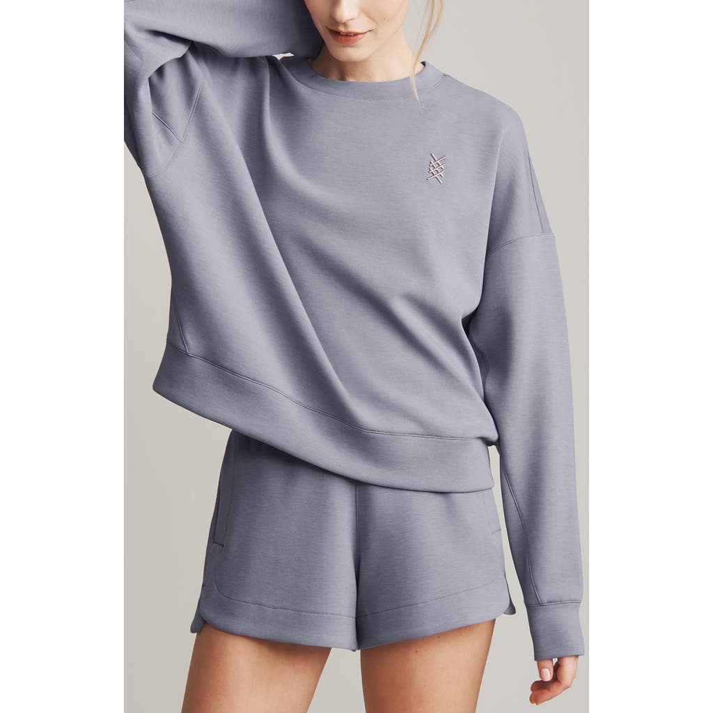 Shop Rhone Dreamglow Oversize Sweatshirt In Grey Silver