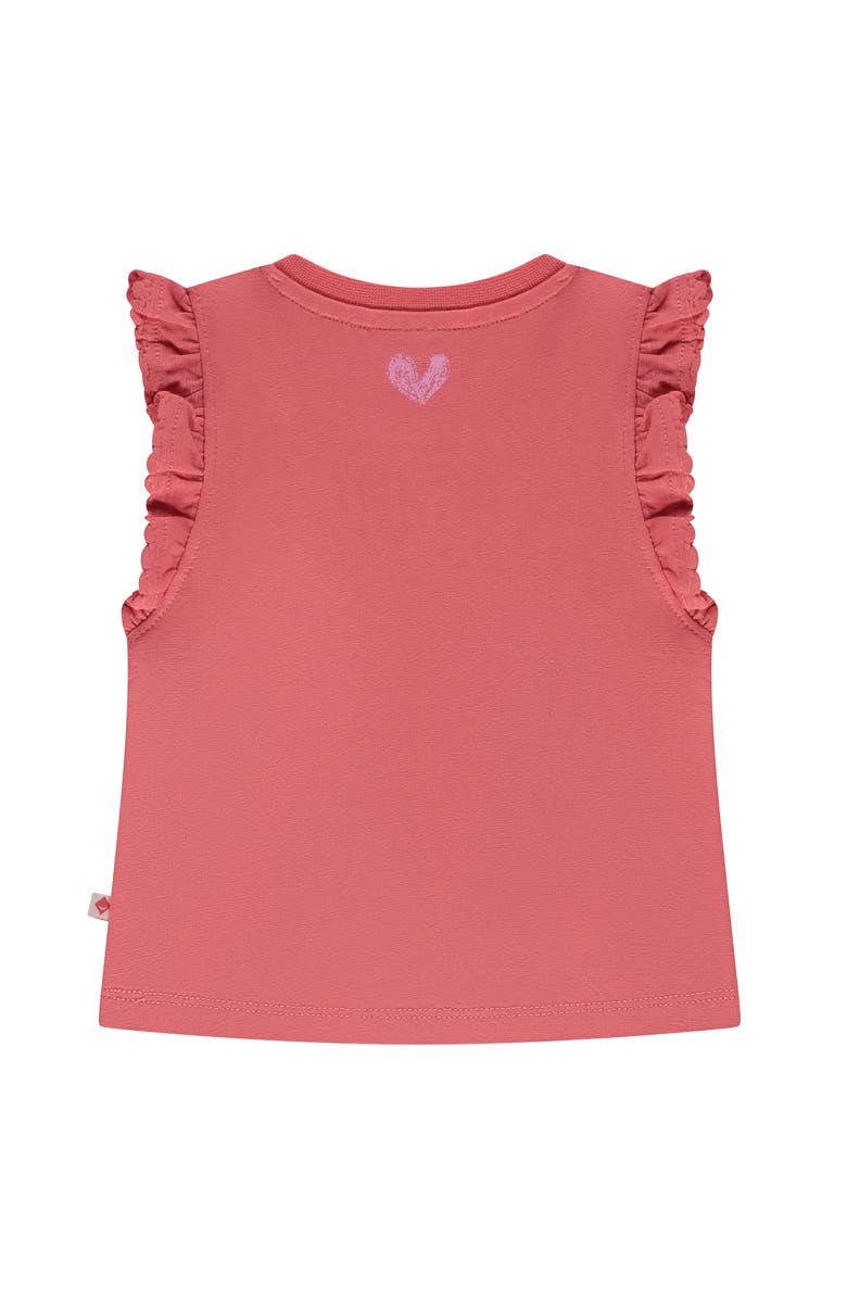 BABYFACE Ruffled Sleeveless Top, Alternate, color, Coral Red