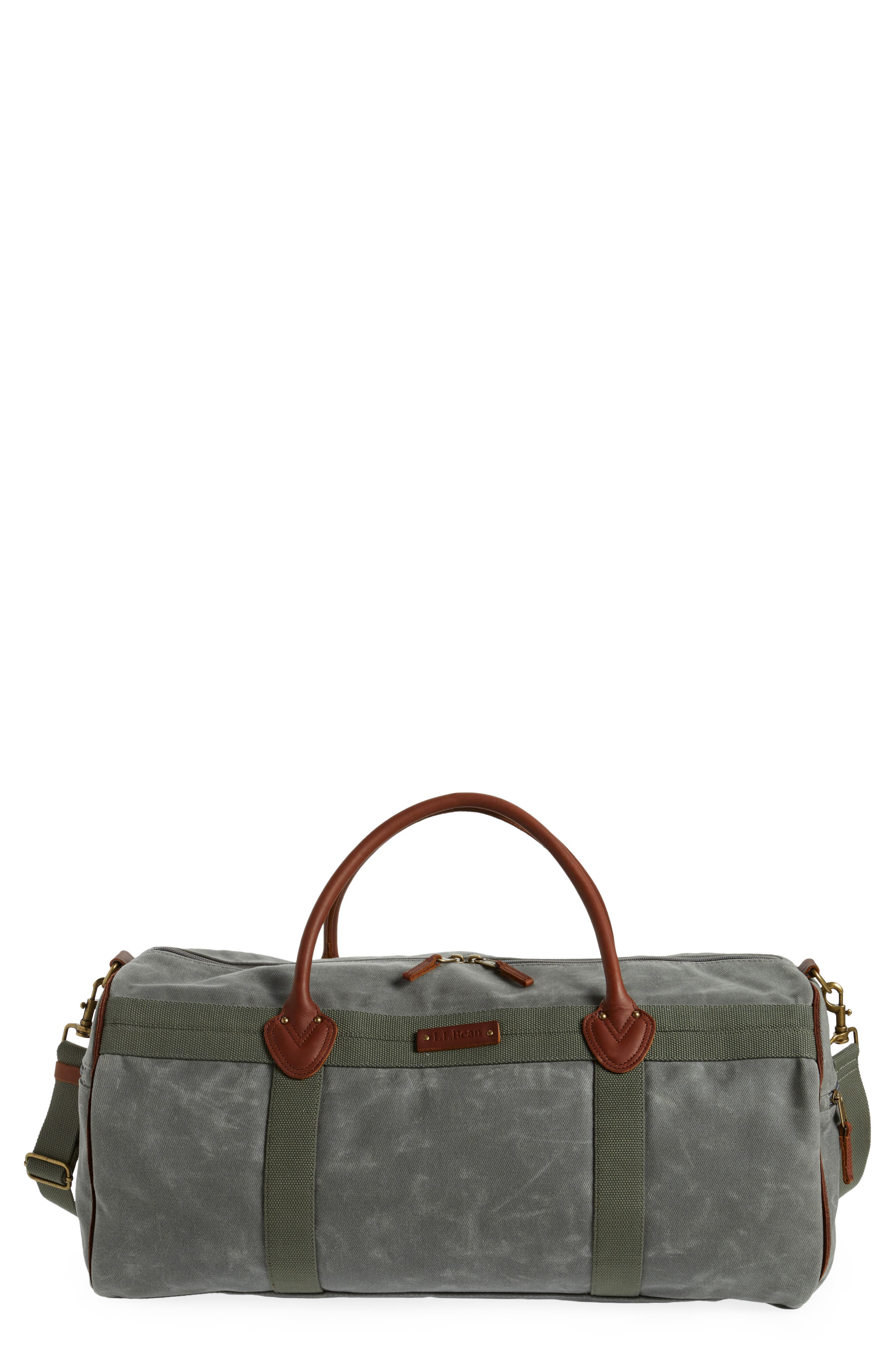 L.L.Bean Waxed Canvas Duffle Bag, Main, color, 