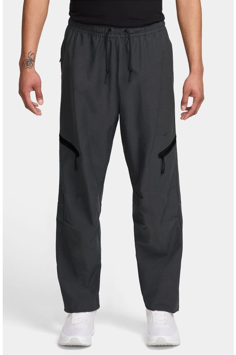 Tech Open Hem Fleece Pants, Main, color, 060 ANTHRA/BLACK