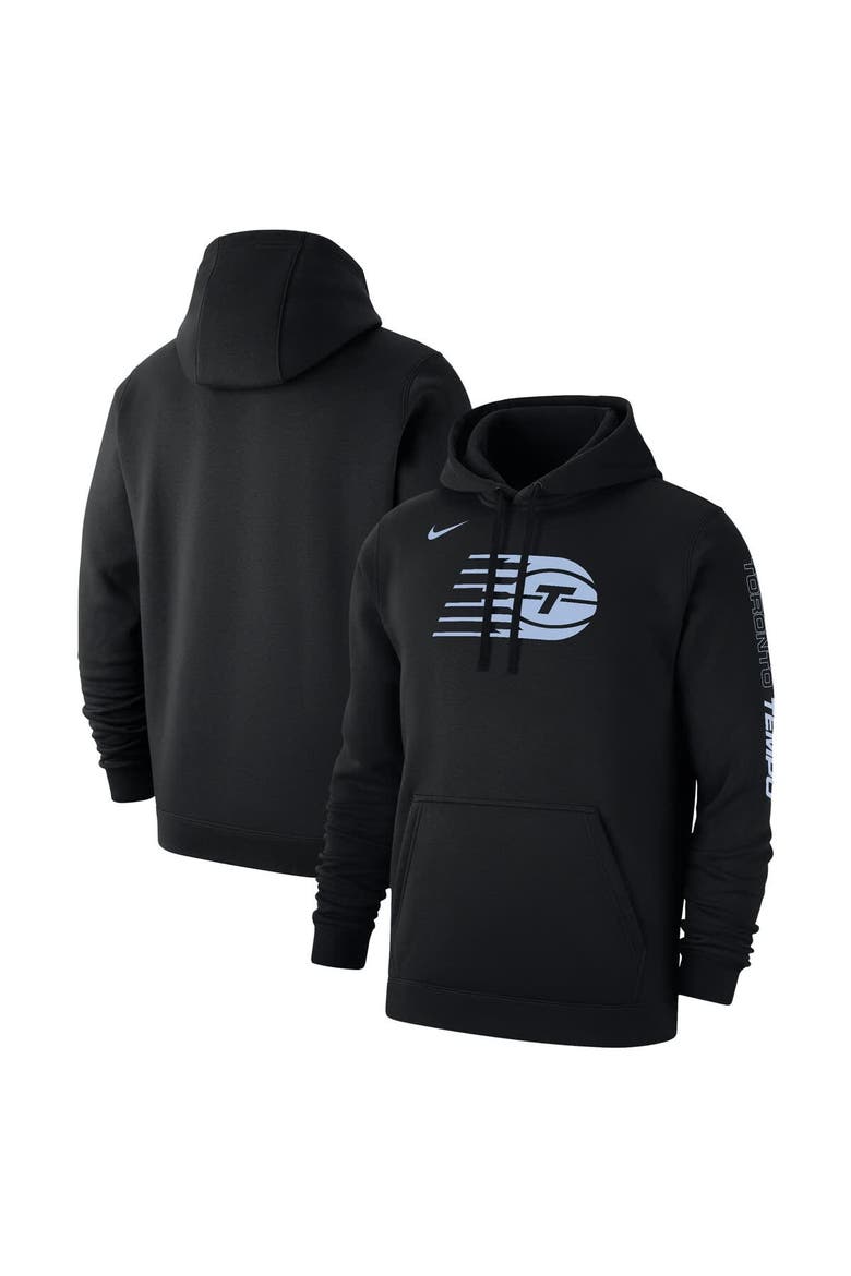 Unisex Nike  Black Toronto Tempo Logo Club Fleece Pullover Hoodie, Alternate, color, Black