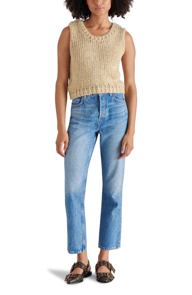 Steve Madden Eleny Metallic Sweater Vest, Alternate, color, 