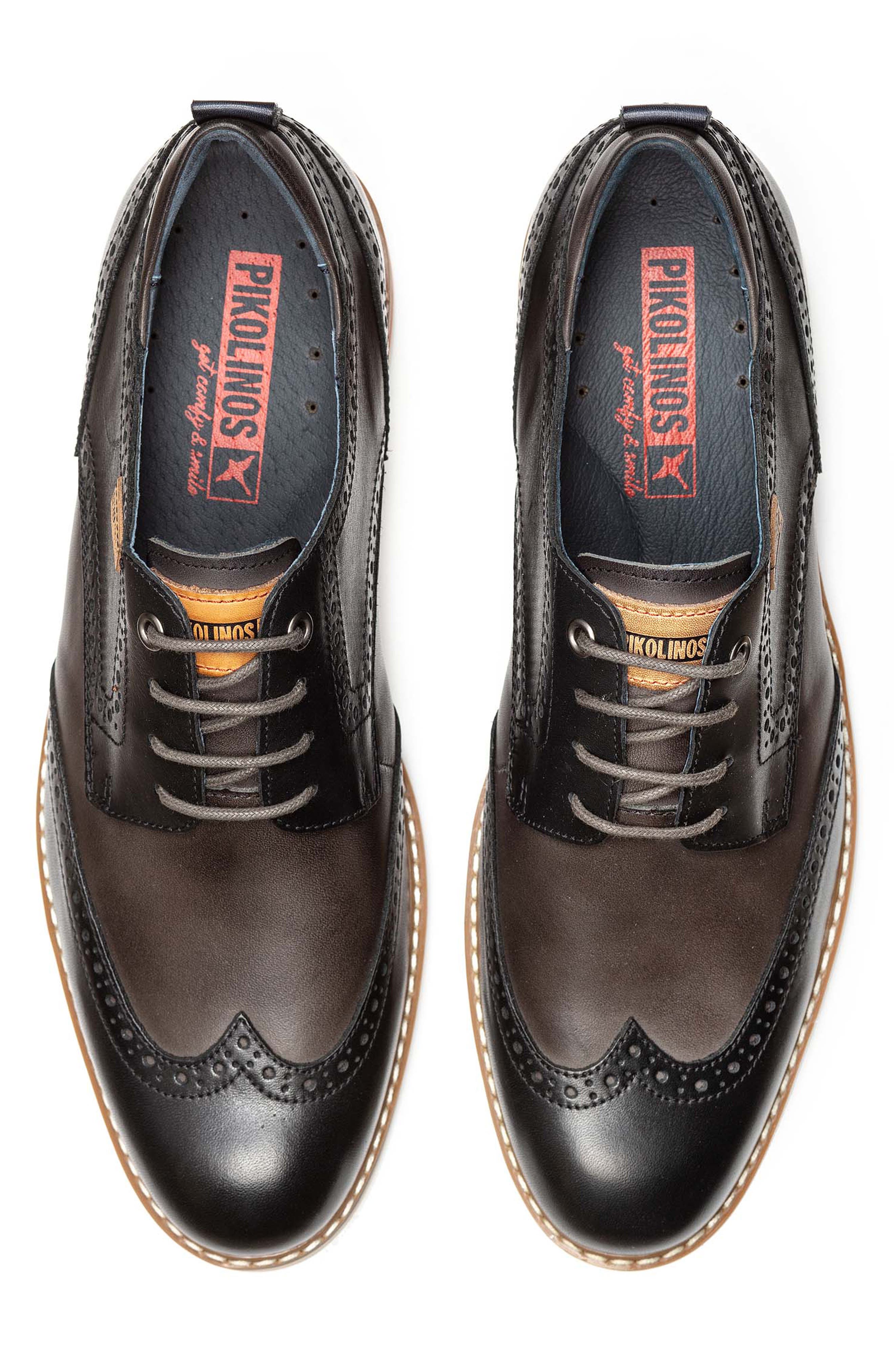 PIKOLINOS Avila Wingtip Derby, Alternate, color, Black