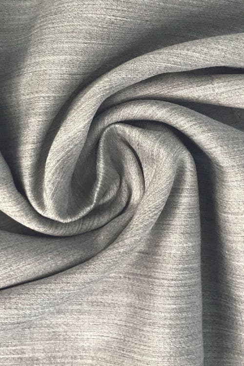 Bedvoyage Melange Viscose Cotton Blend Breathable Pillowcases In Silver