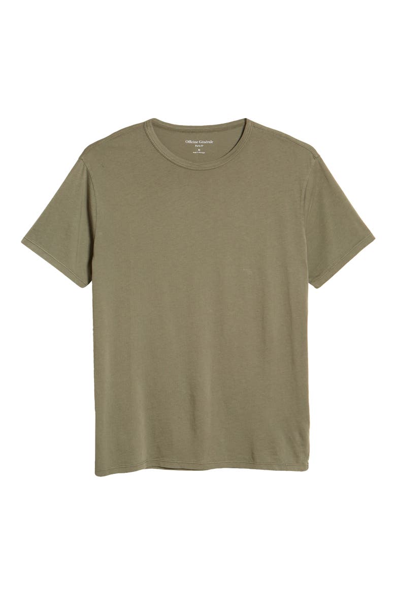 Ice Touch Cotton T-Shirt, Alternate, color, OLIVE NIGHT