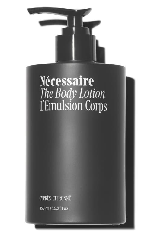 Necessaire Cyprès-citronné Body Lotion With 2.5% Niacinamide 15.2 Oz/450 ml In Black