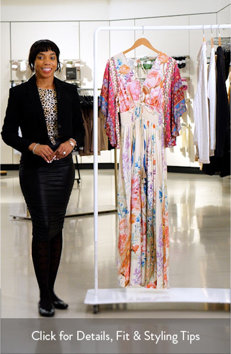 Floral Cotton Maxi Dress, sales video thumbnail