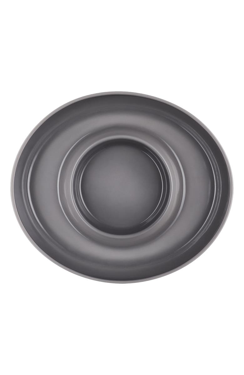 Le Creuset Oval Stoneware Chip & Dip Platter, Alternate, color, Oyster