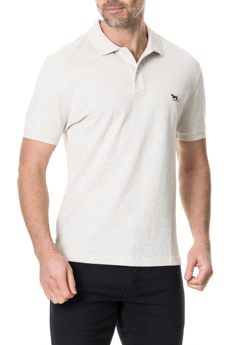 Gunn Piqué Sports Fit Cotton Polo, Main, color, PUMICE