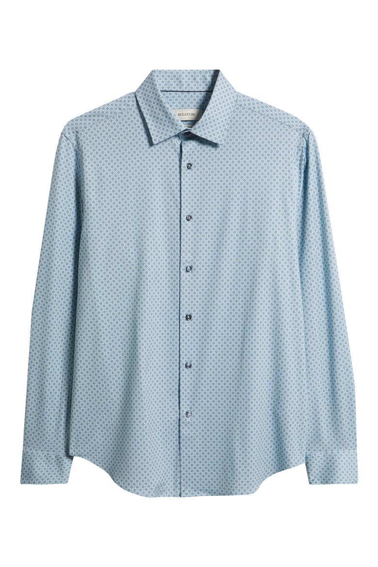 James OoohCotton® Geo Print Button-Up Shirt, Alternate, color, SEAFOAM