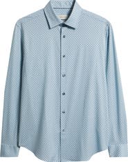 Bugatchi James OoohCotton® Geo Print Button-Up Shirt