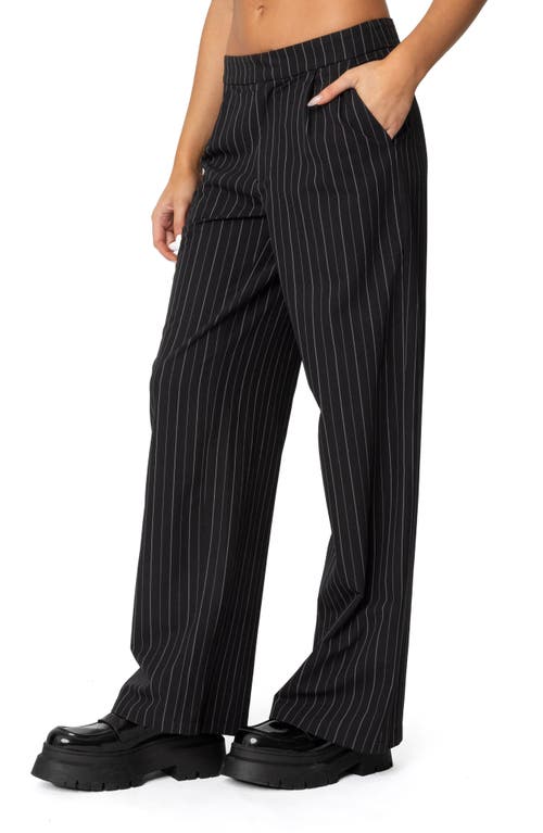 EDIKTED EDIKTED ALIZA PINSTRIPE STRAIGHT LEG PANTS