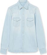 Fortela Texj Texan Bleach Wash Denim Shirt