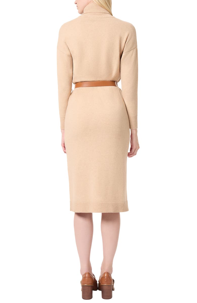 Jones New York Belted Turtleneck Sweater Dress, Alternate, color, 