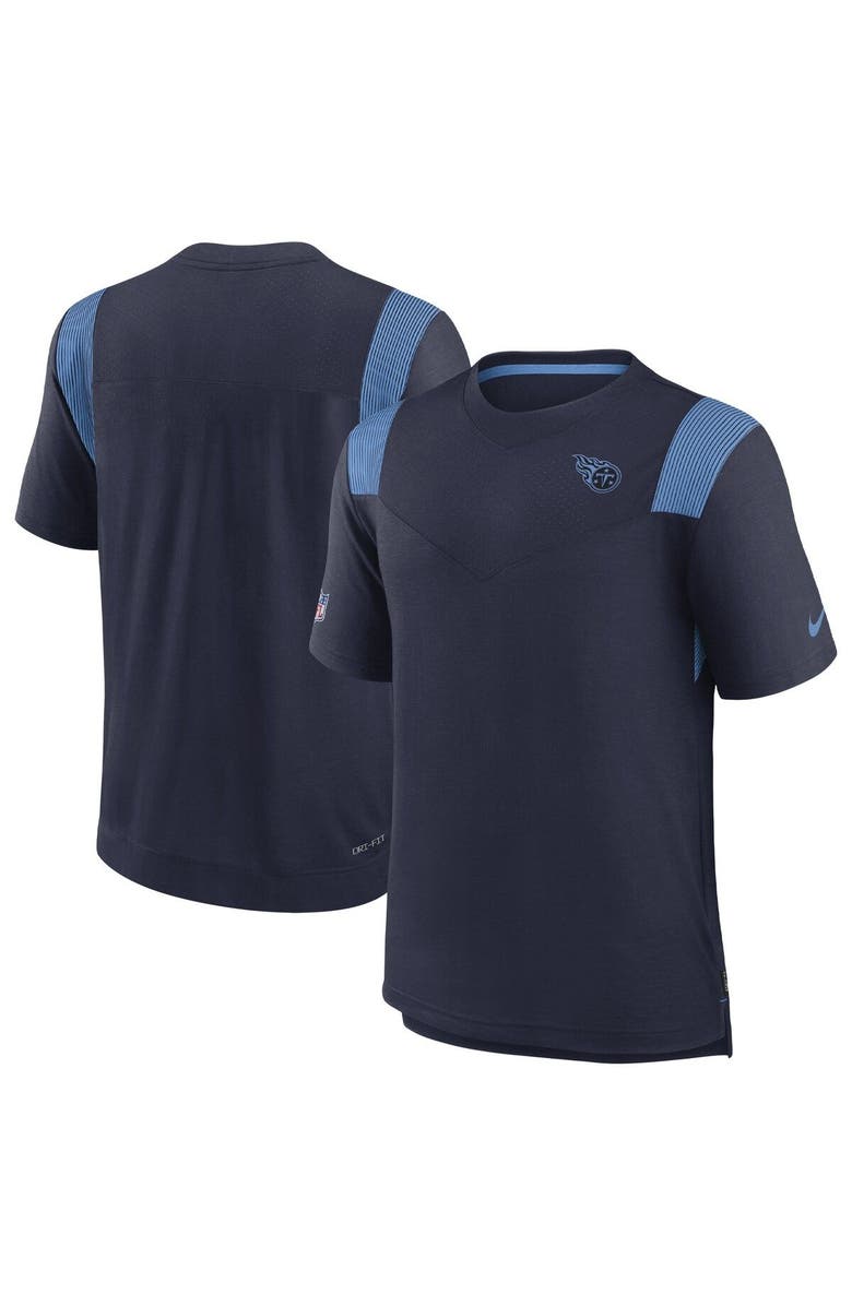 Nike Men's Nike Navy Tennessee Titans Sideline Tonal Logo Performance Player T-Shirt, Main, color, Navy