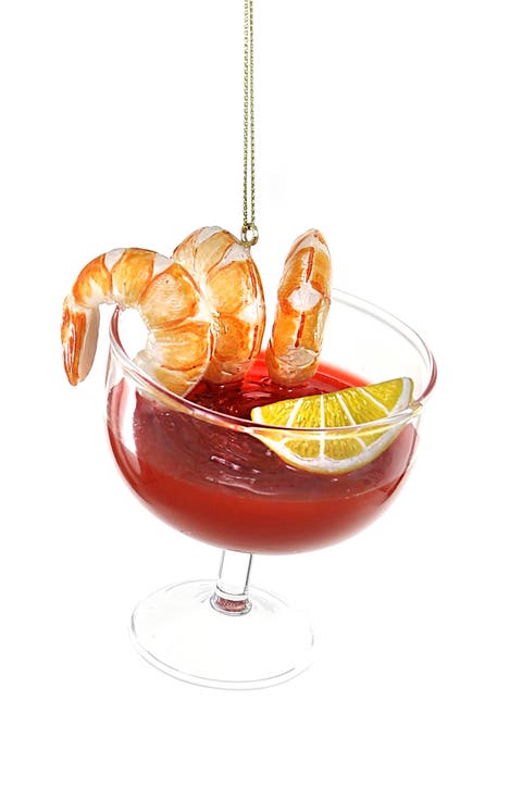 Shrimp Cocktail Christmas Ornament