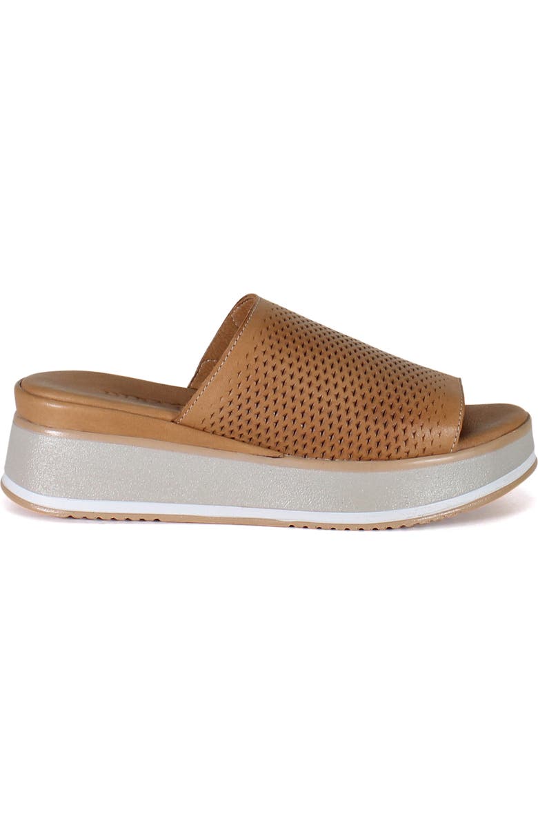 Diba True PA CIFIC Leather Platform Slip-On Sandal, Alternate, color, Coconut
