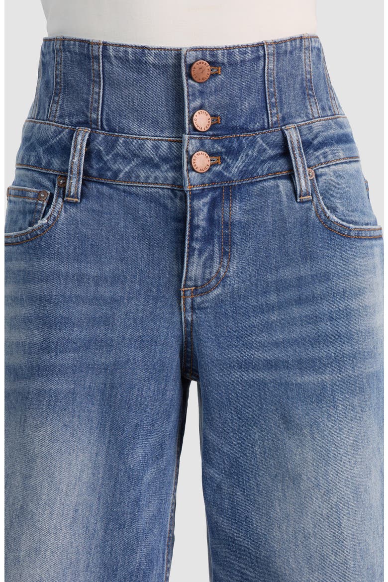 Corset Waist Wide Leg Jeans, Alternate, color, BROOKLYN BLUE