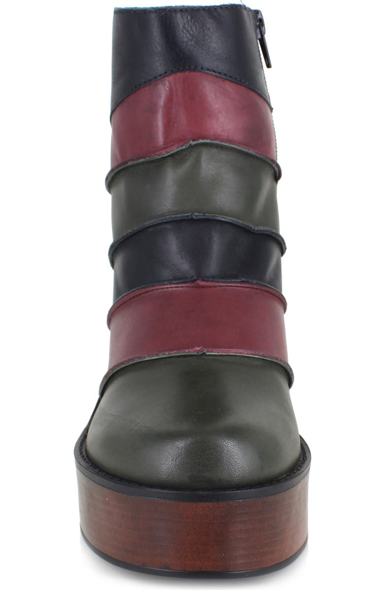 ZIGI Noa Platform Bootie, Alternate, color, Black/ Red