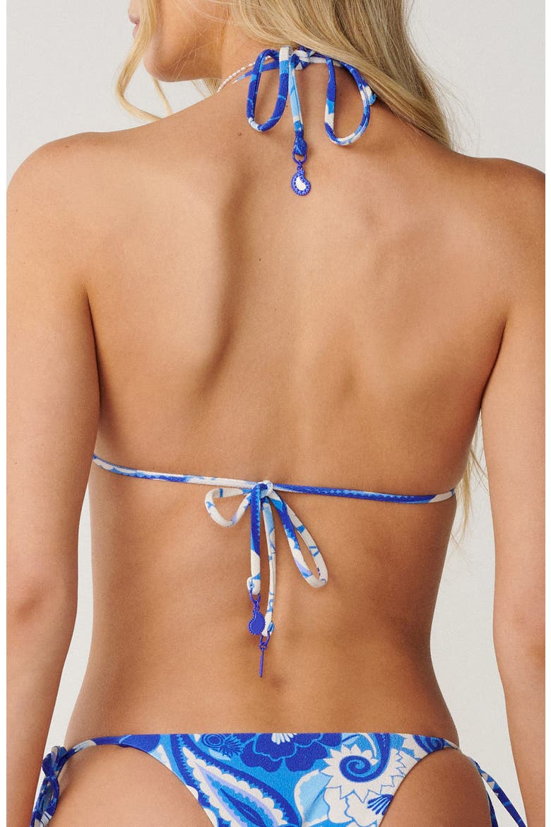 Groove Slider Triangle Bikini Top, Alternate, color, TROPICAL GROOVE
