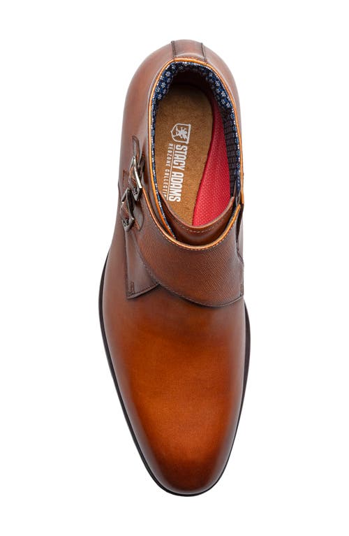 Stacy Adams Kaius Double Monk Strap Boot In Animal Print