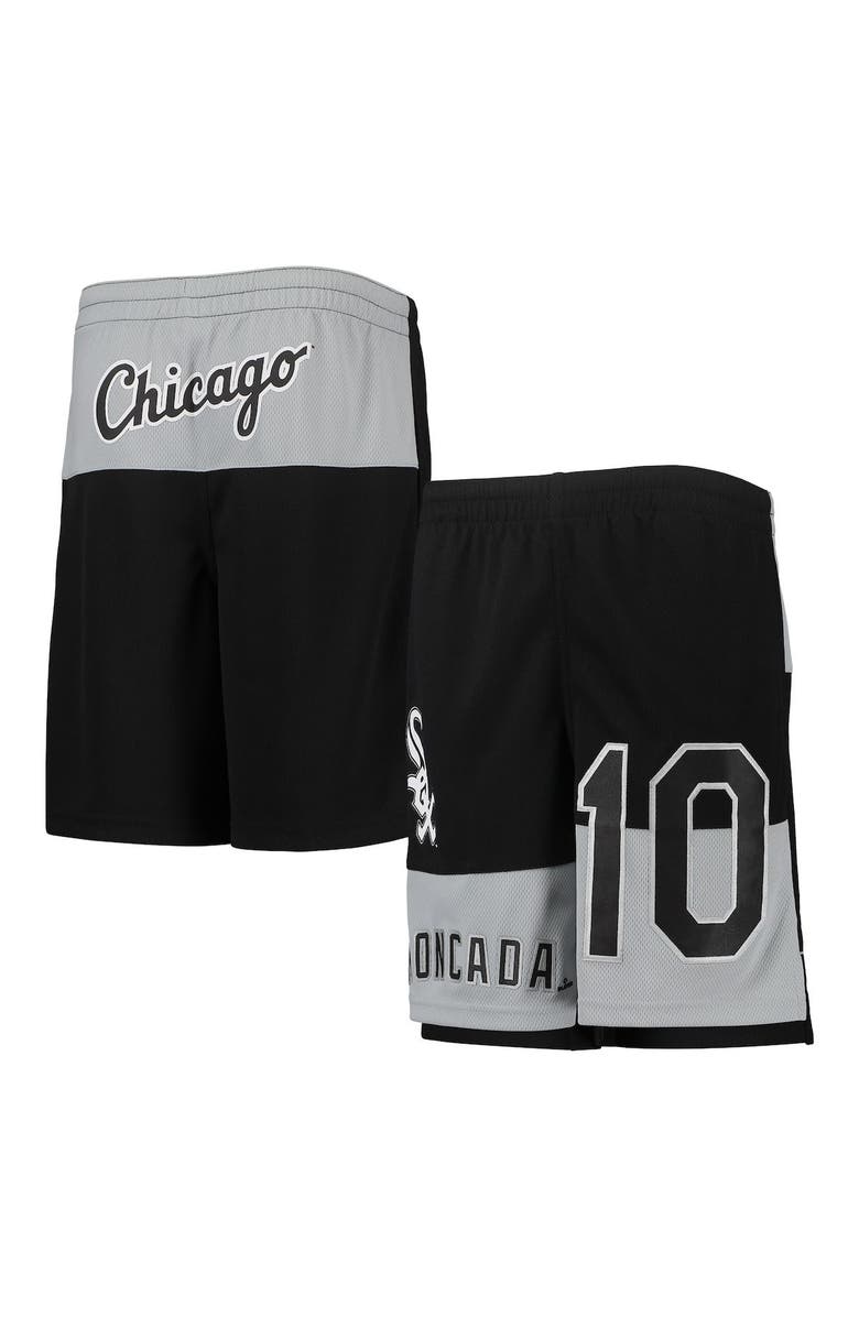Outerstuff Youth Yoan Moncada Black Chicago White Sox Pandemonium Name & Number Shorts, Main, color, Black