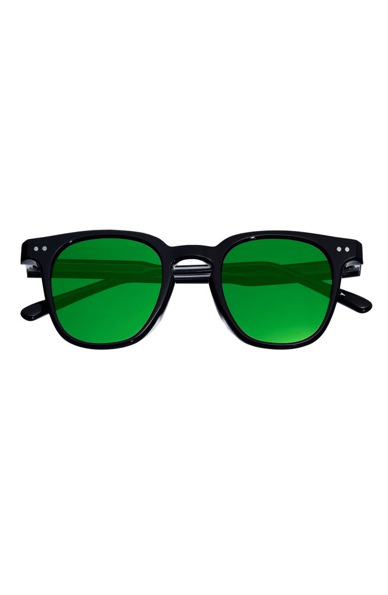 SIMPLIFY Alexander Polarized Sunglasses, Alternate, color, Black/Green