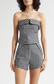 POSSE Chiara Strapless Stretch Cotton Top