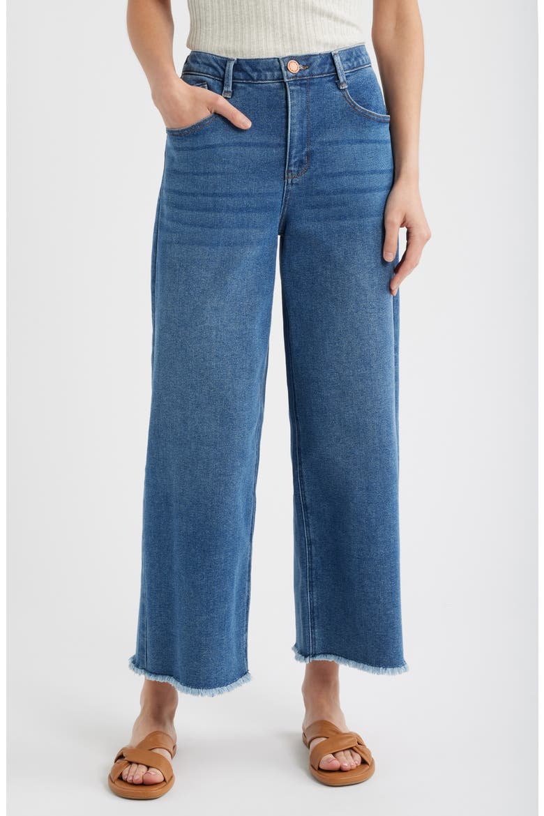 Wyatt Skyrise Wide Leg Jeans, Main, color, MID BLUE
