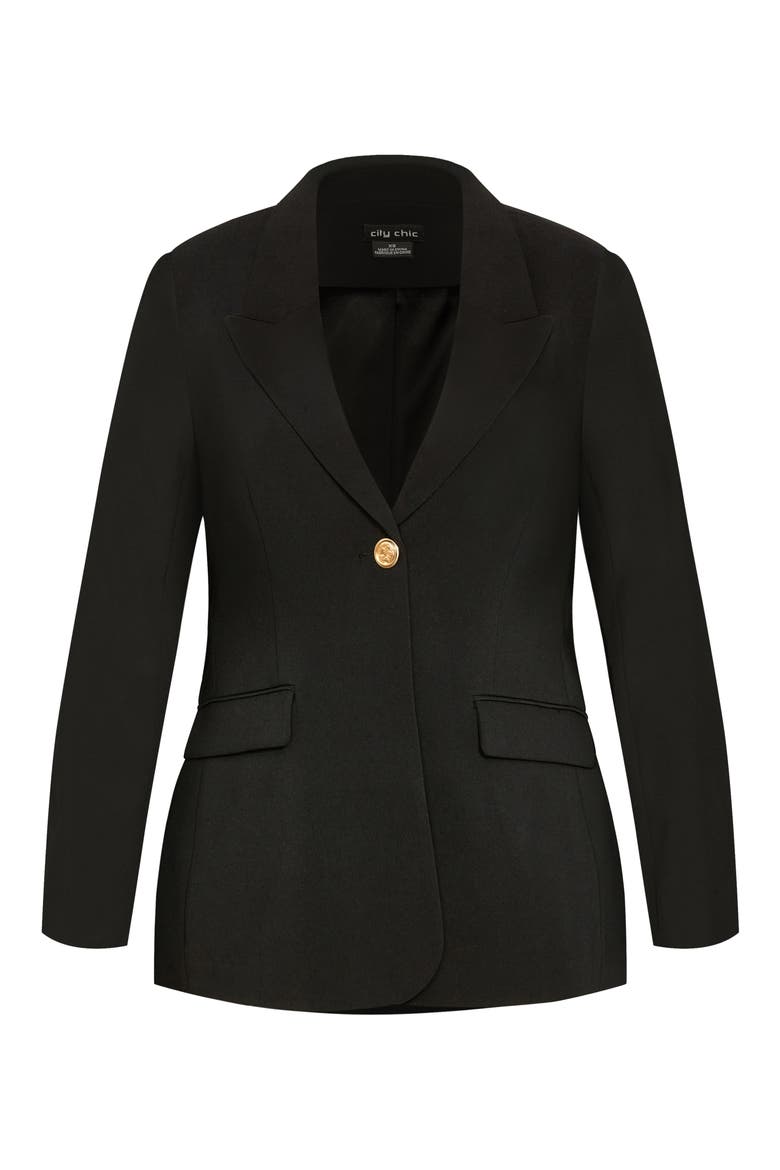 Kara Blazer, Alternate, color, BLACK