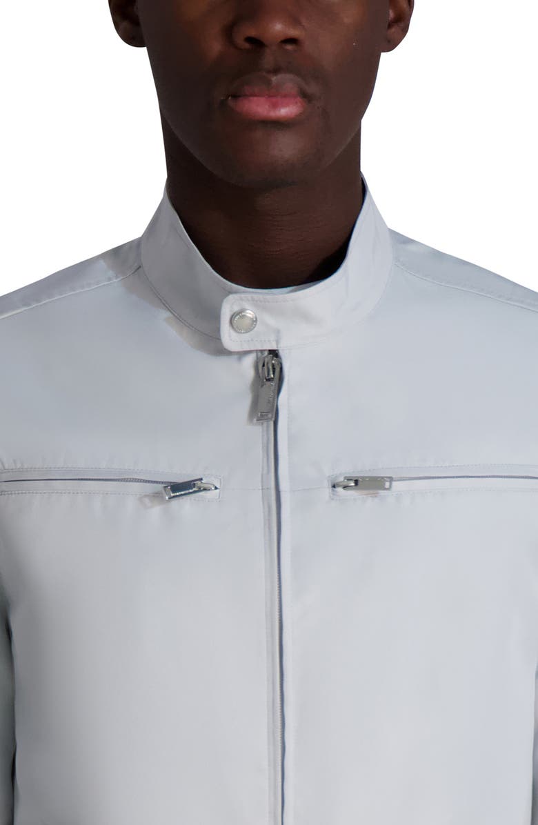KARL LAGERFELD PARIS Moto Zip Jacket, Alternate, color, 